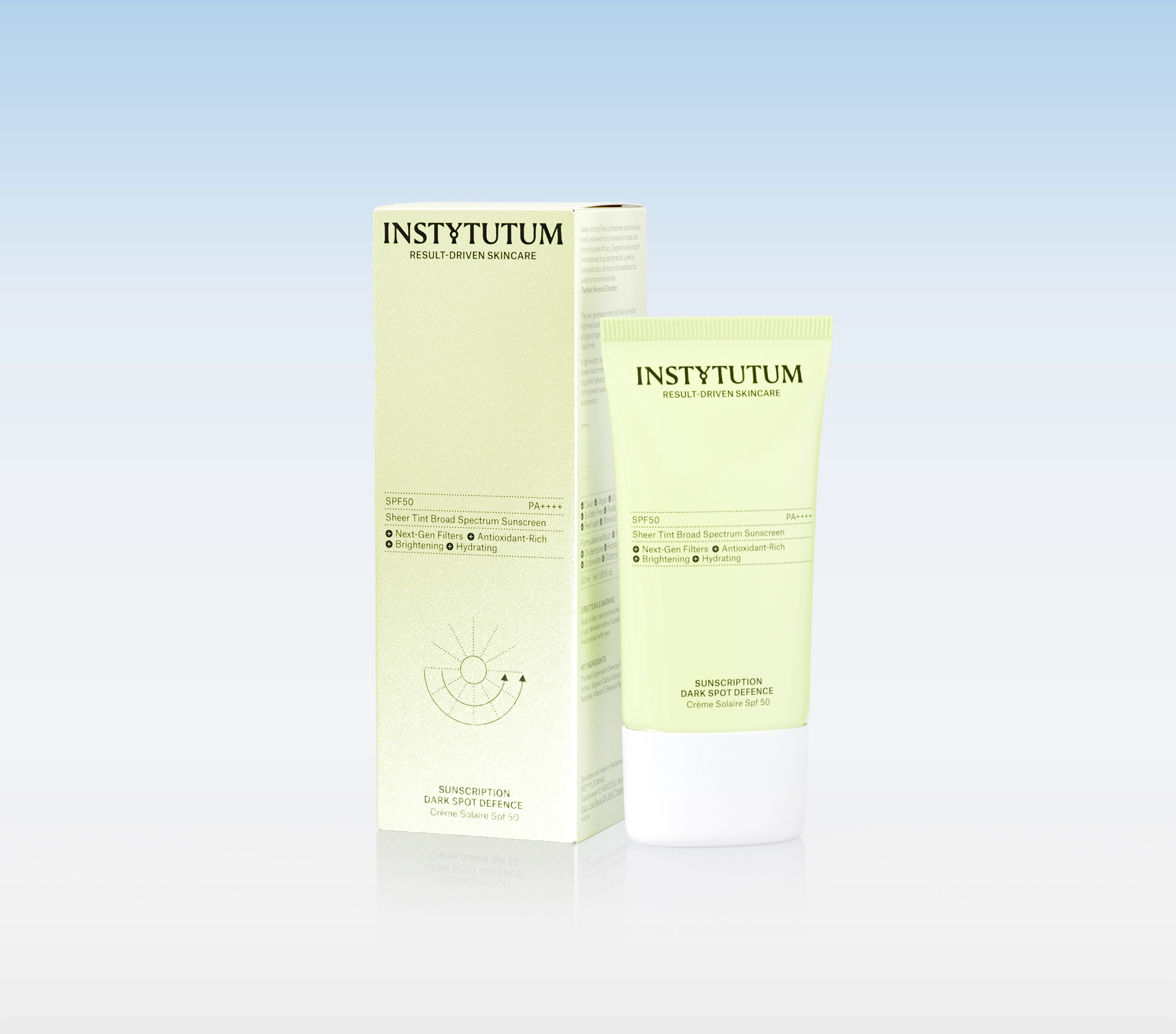 Sunscription Dark Spot Defence SPF50 Next-Gen — Сонцезахисний крем проти пігментних плям 3-в-1